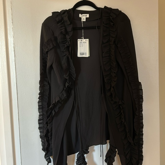 H&M studio sheer black top - Picture 4 of 8